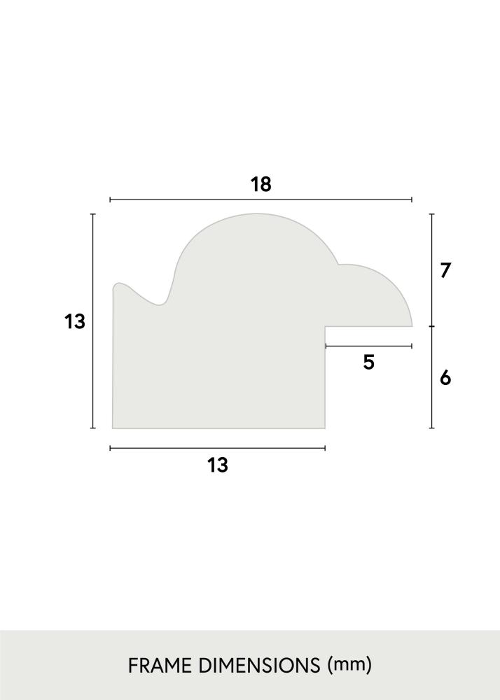 Ramme Line Sort 30x30 cm