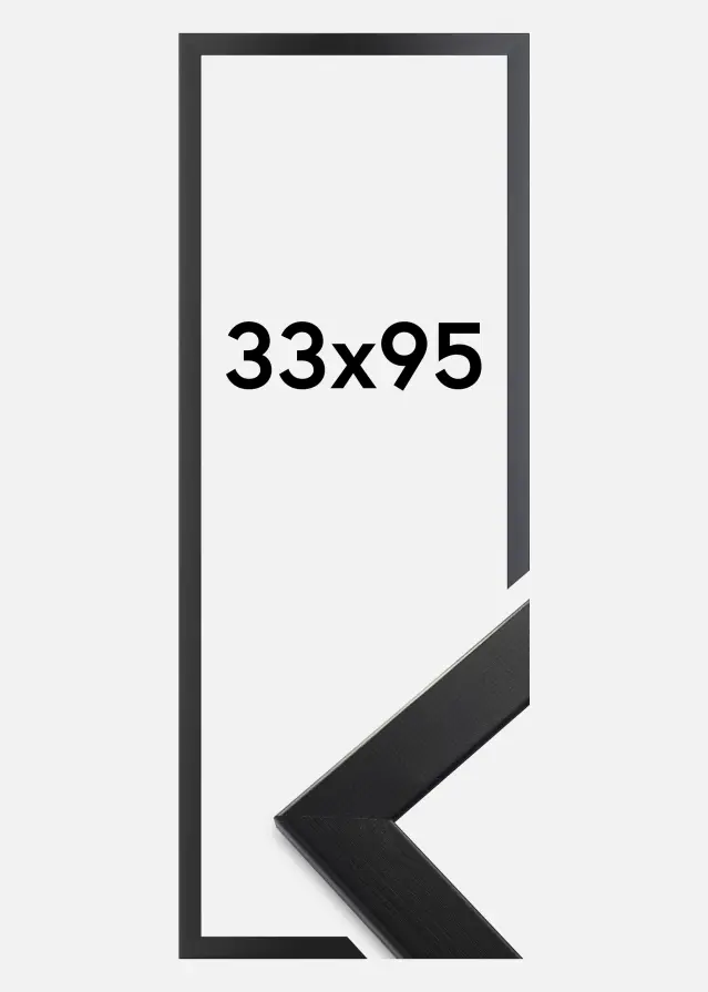 Ramme Trendline Akrylglas Sort 33x95 cm