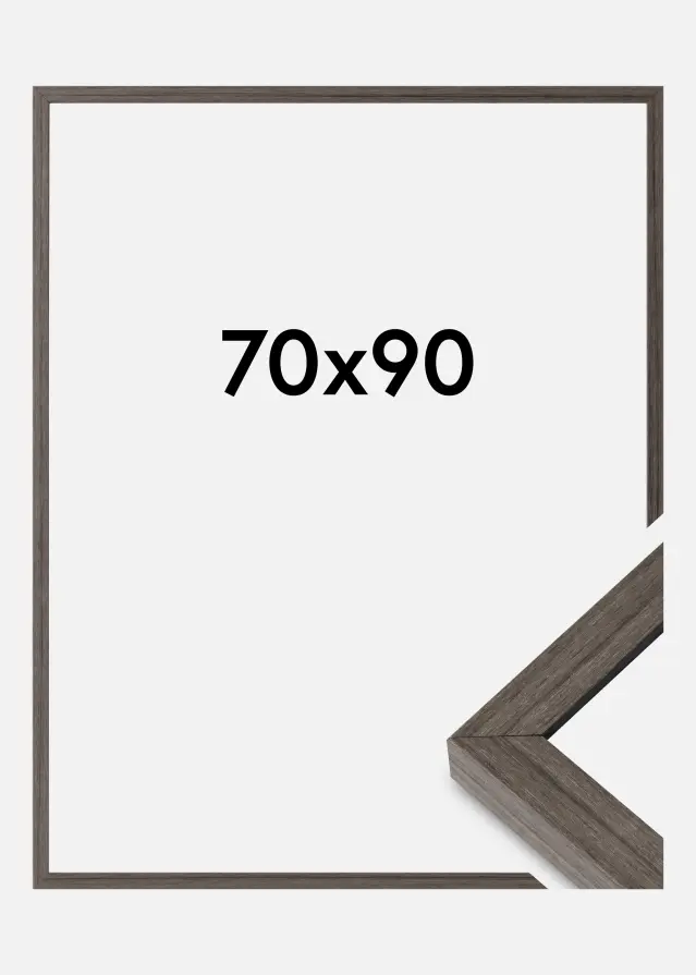 Ramme Hermes Akrylglas Grey Oak 70x90 cm