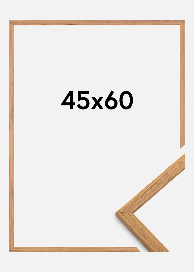 Ramme Edsbyn Akrylglas Teak 45x60 cm