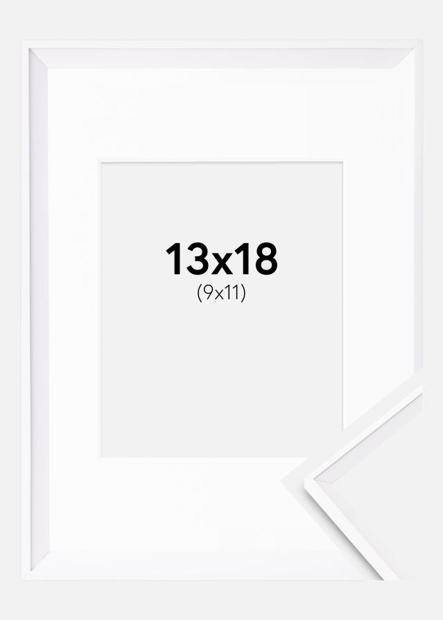Ramme Desire Hvid 13x18 cm - Passepartout Hvid 10x12 cm