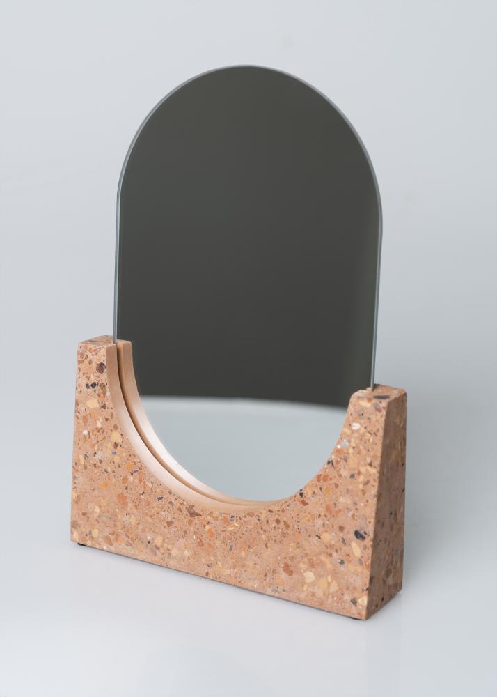Bordspejl Terrazzo Rød