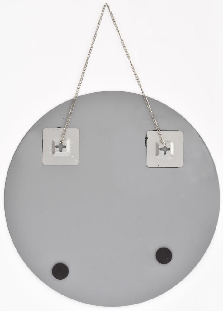 Spejl Round Vintage Bevelled Edge with Chain Hanger 40 cm ø