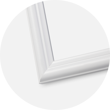 Ramme Siljan Hvid 35x50 cm - Passepartout Hvid 25x35 cm