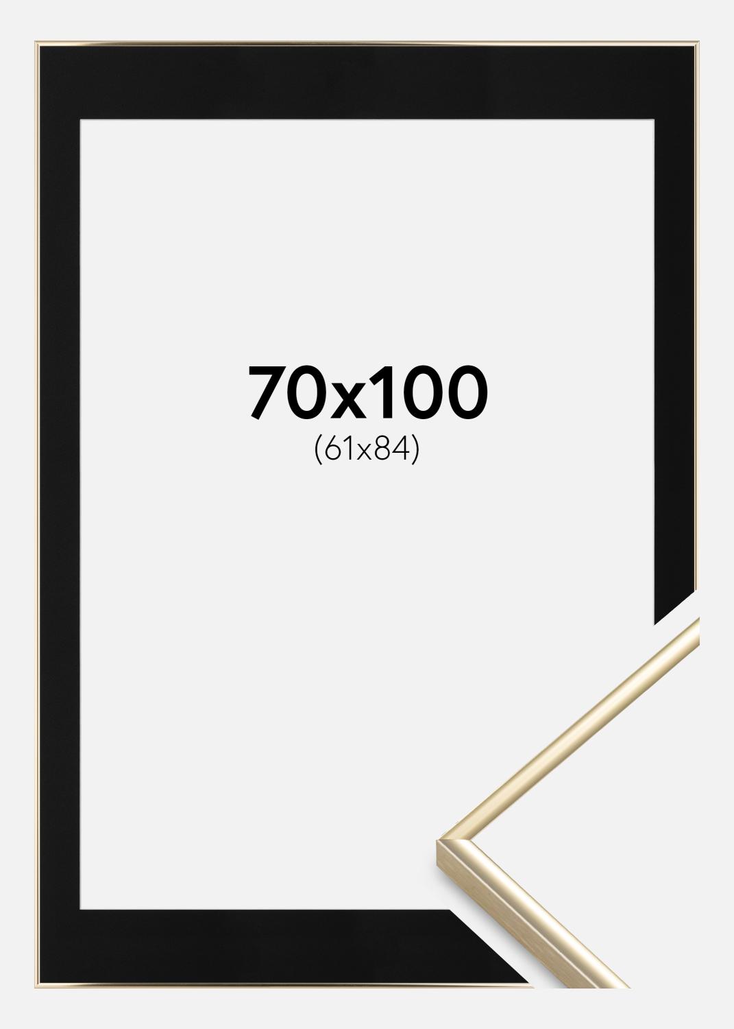 Product Image for Ramme Visby Blank Guld 70x100 cm - Passepartout Sort 62x85 cm