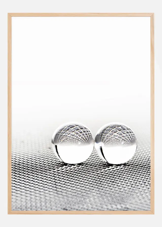 Concept with balls on fantasy background Plakat