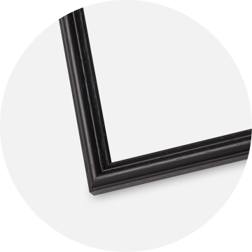 Ramme Horndal Sort 40x40 cm - Passepartout Hvid 32x32 cm