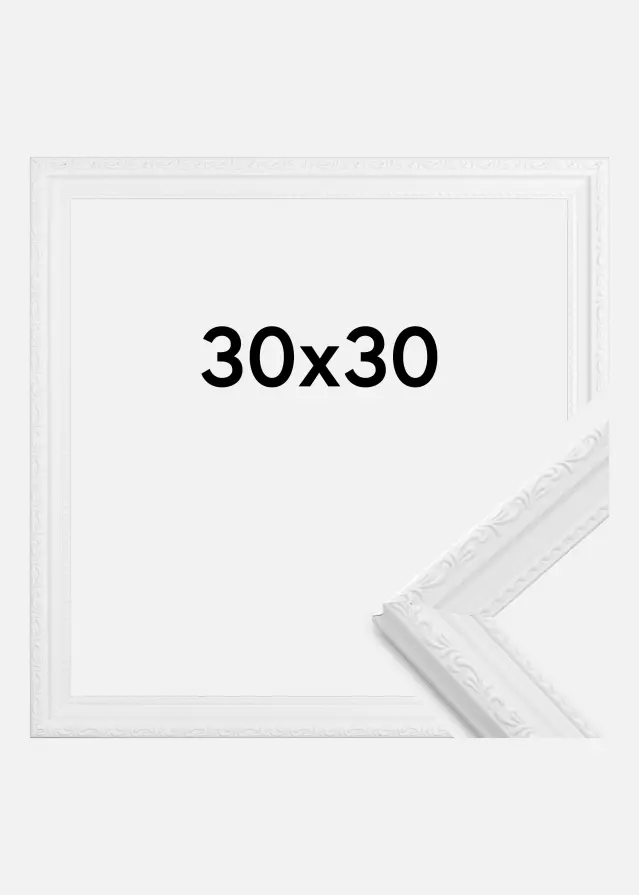 Ramme Abisko Akrylglas Hvid 30x30 cm