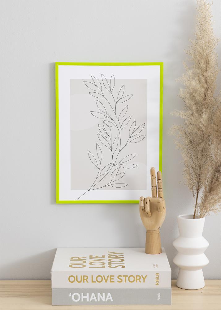 Ramme New Lifestyle May Green 50x70 cm - Passepartout Hvid 40x60 cm