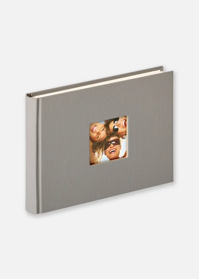Fun Design Grå - 22x16 cm (40 Hvide sider / 20 blade)