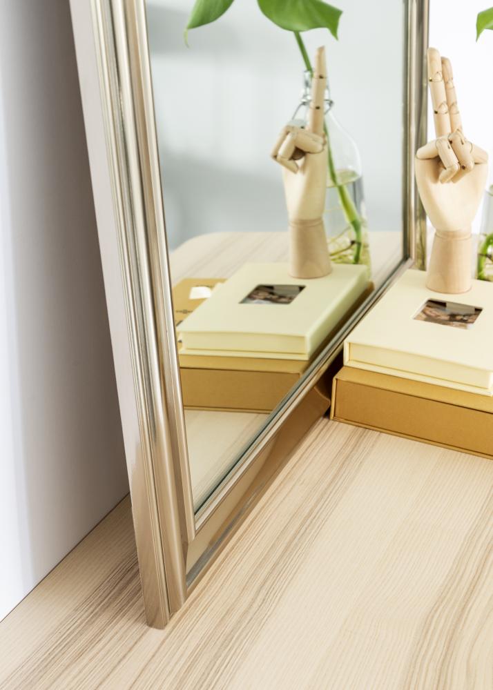 Spejl Cambridge High Gloss Sølv 72x102 cm