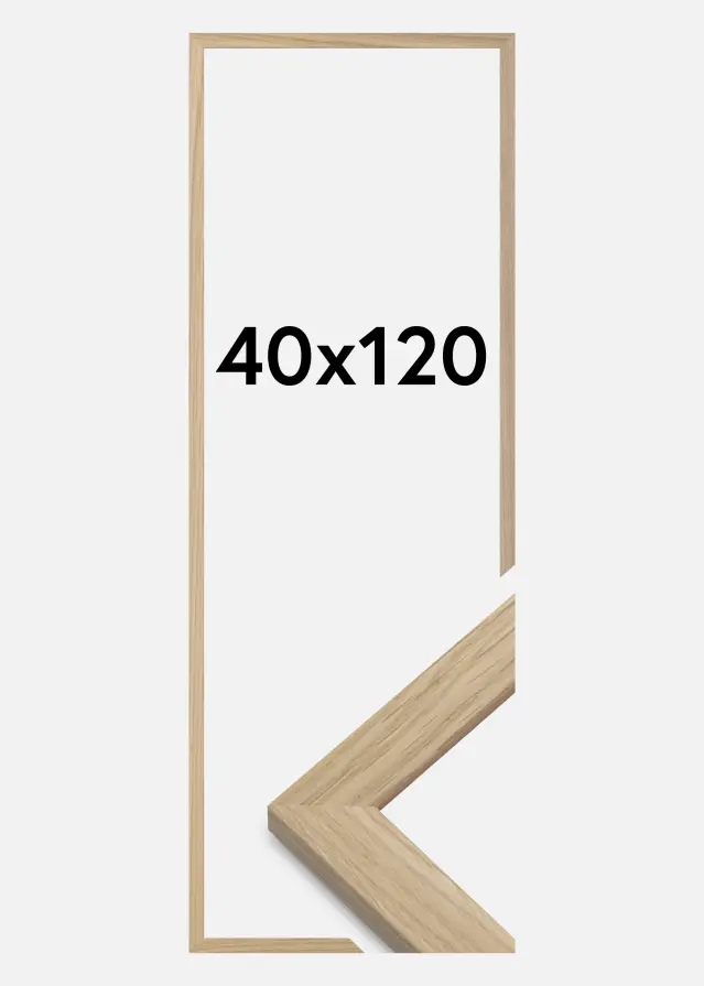 Ramme Oak Wood Akrylglas 40x120 cm