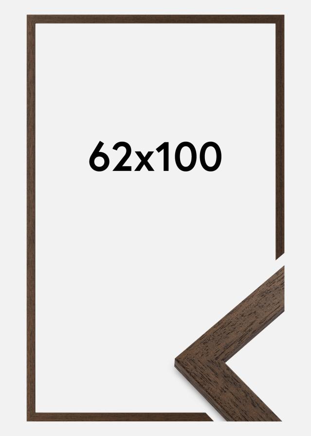Ramme Brown Wood Akrylglas 62x100 cm