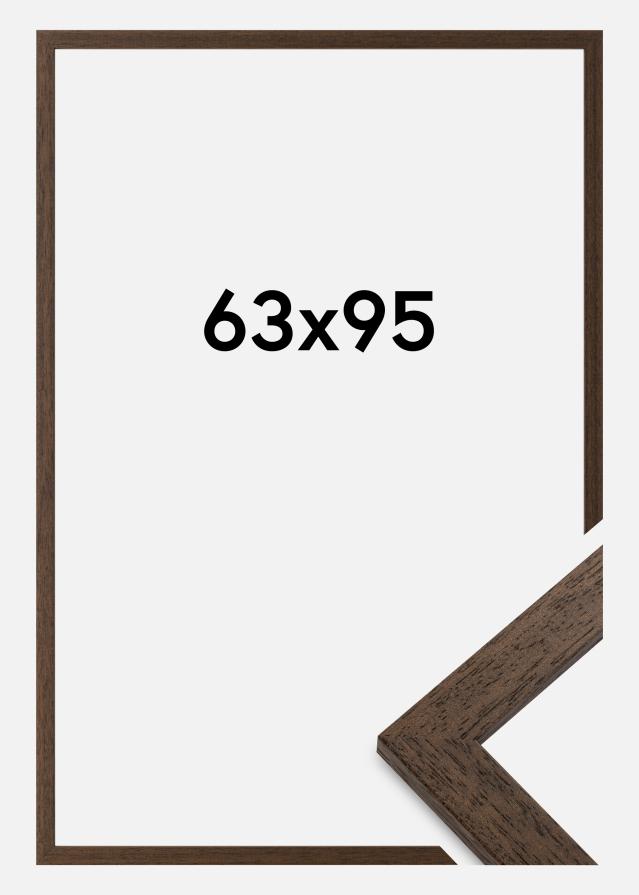 Ramme Brown Wood Akrylglas 63x95 cm