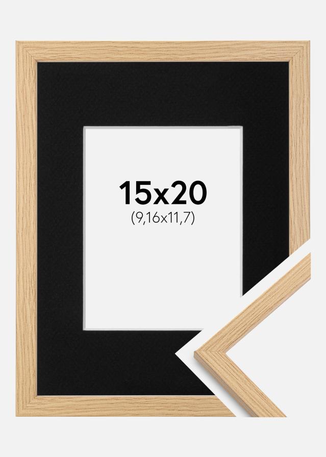Ramme Galant Eg 15x20 cm - Passepartout Sort 4x5 inches