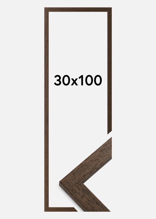 Ramme Brown Wood Akrylglas 30x100 cm