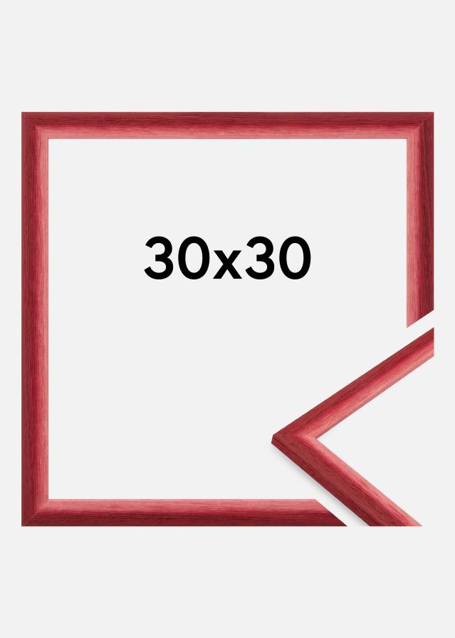 Ramme Cornwall Akrylglas Mørkerød 30x30 cm