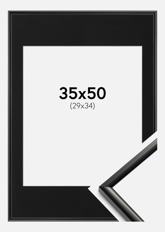 Ramme New Lifestyle Sort 35x50 cm - Passepartout Sort 30x35 cm