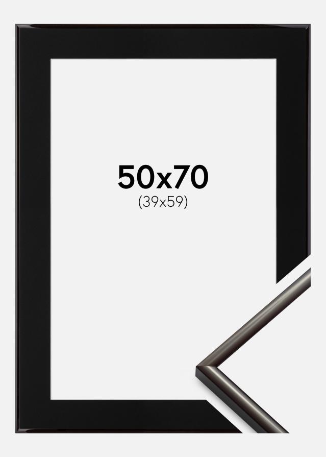 Ramme New Lifestyle Espresso Brown 50x70 cm - Passepartout Sort 40x60 cm