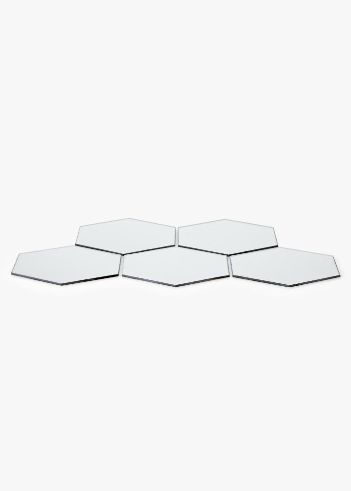 KAILA Spejl Hexagon 18x21 cm - 5-pak