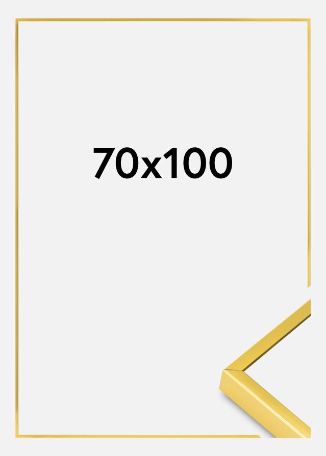 Aluminiumramme Akrylglas Guld 70x100 cm
