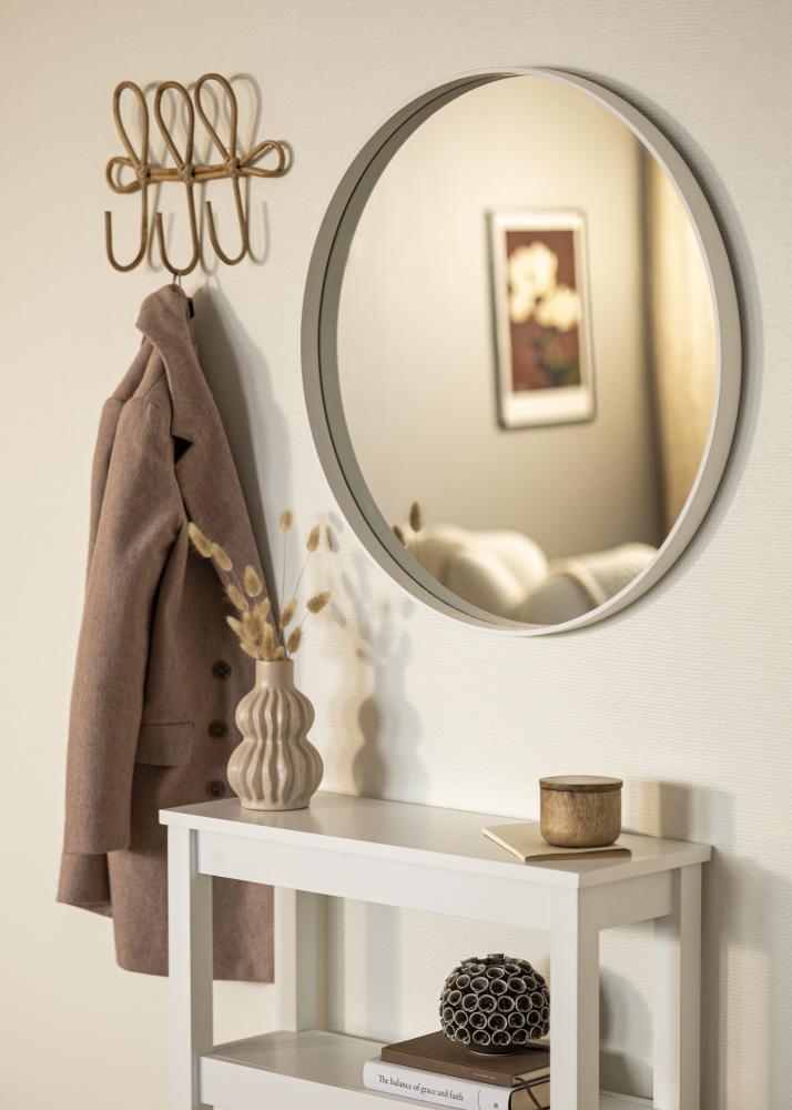 Spejl Reflection Hvid 70 cm Ø