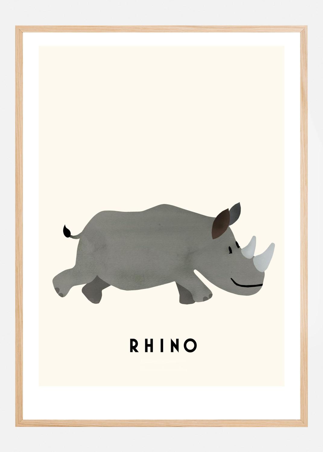 Product Image for Rhino Plakat (21x29.7 cm (A4))