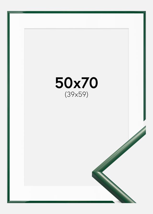Ramme New Lifestyle Moss Green 50x70 cm - Passepartout Hvid 40x60 cm