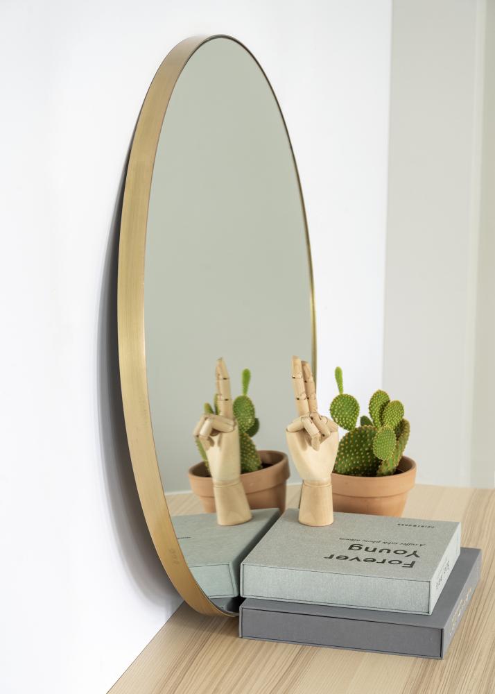 Spejl Vendela Messing 80 cm Ø