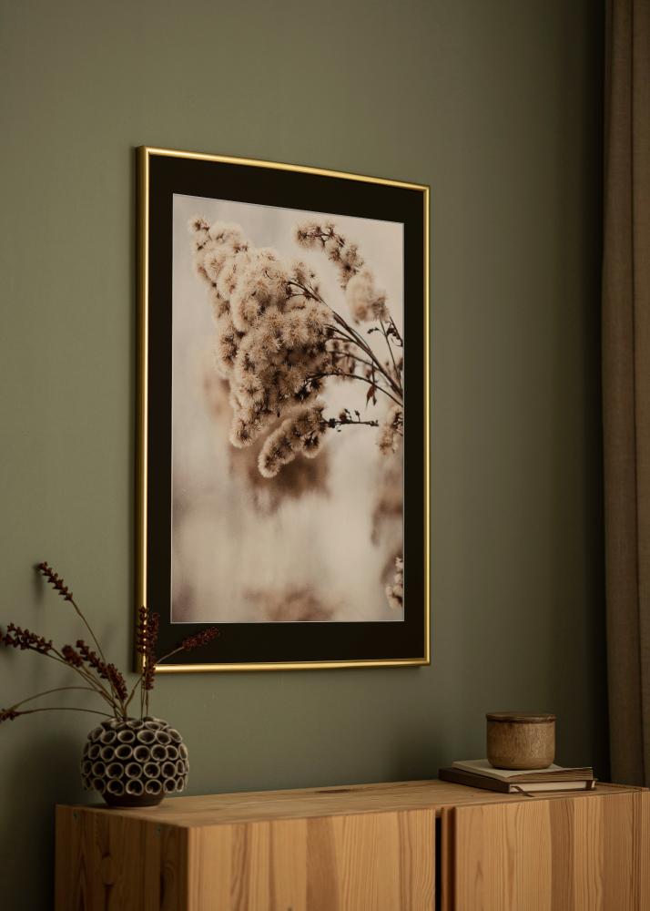 Ramme Victoria Guld 70x100 cm - Passepartout Sort 62x93 cm