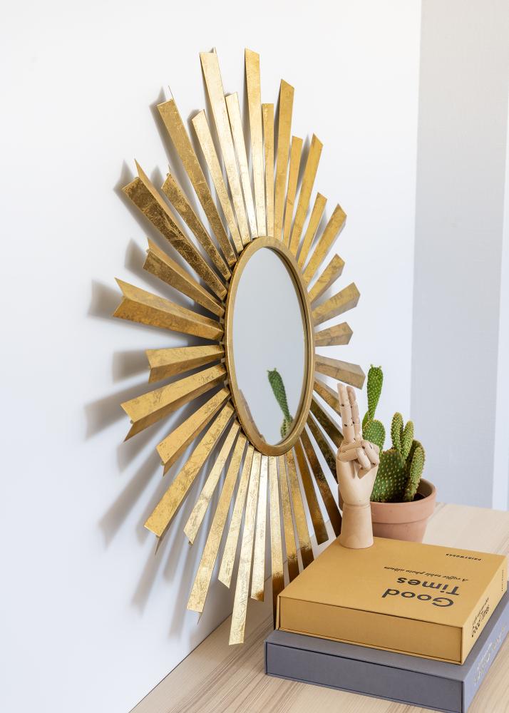 Spejl Selin Guld 81 cm Ø