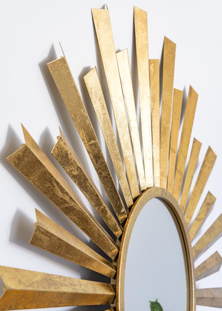 Spejl Selin Guld 81 cm Ø