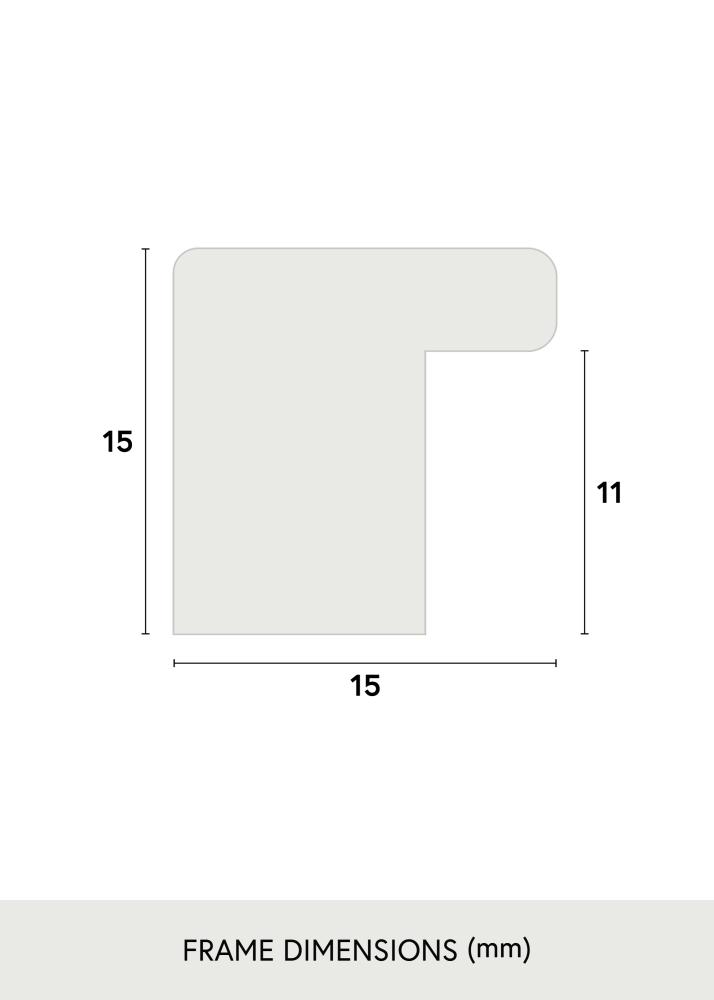 Ramme Vemdalen Akrylglas Eg 14x24 cm