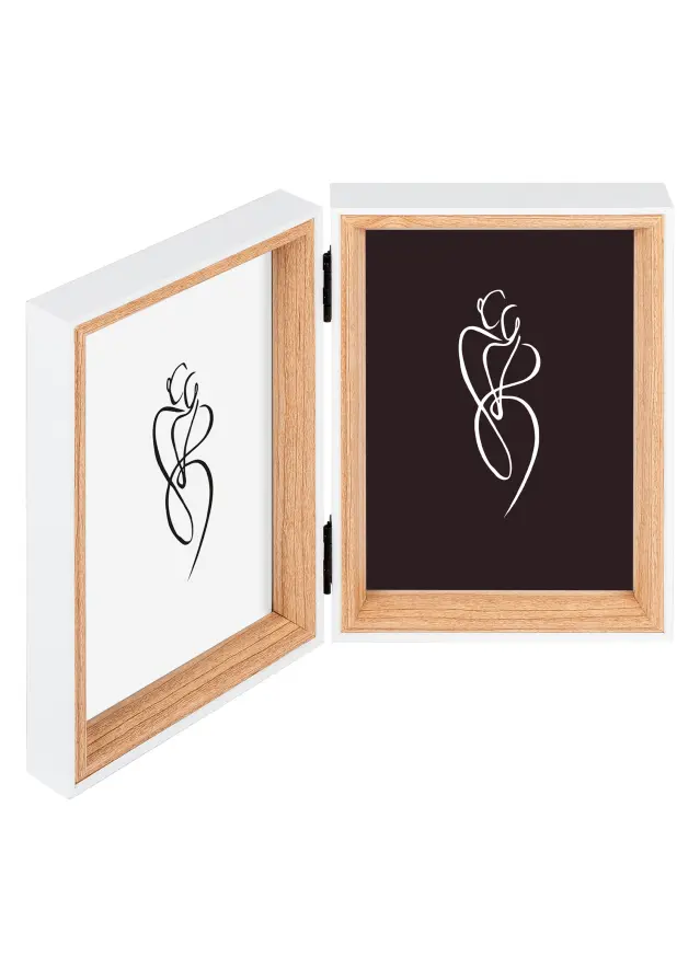 Silhouette Folderamme Eg 10x15 cm - 2 billeder