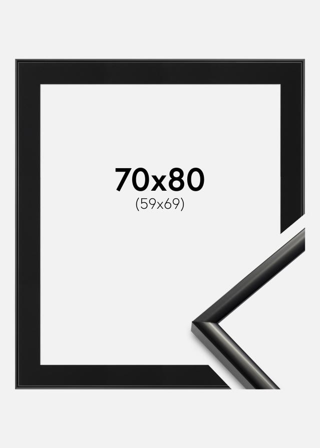 Ramme New Lifestyle Sort 70x80 cm - Passepartout Sort 60x70 cm