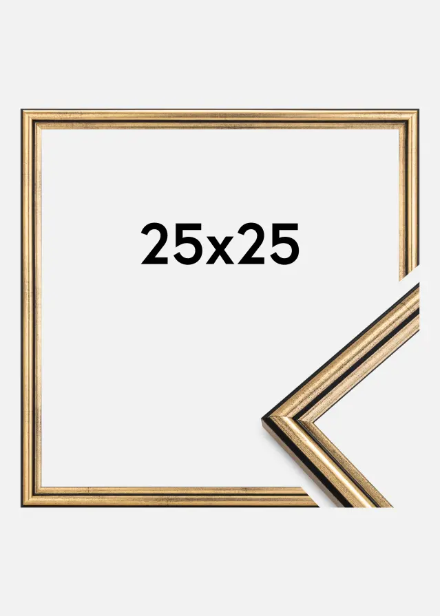 Ramme Horndal Akrylglas Guld 25x25 cm