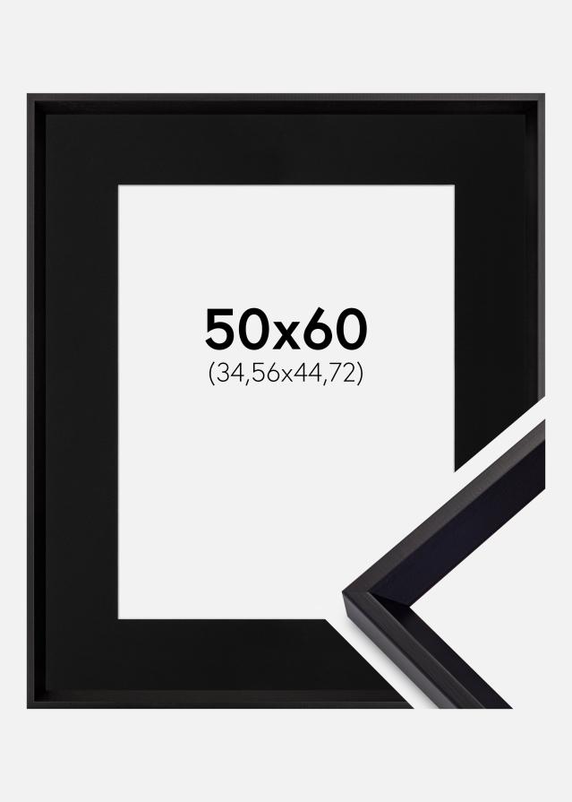 Ramme Globe Sort 50x60 cm - Passepartout Sort 14x18 inches