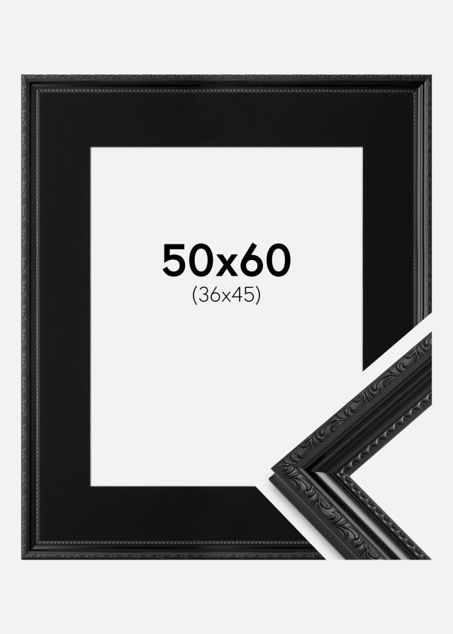 Ramme Abisko Sort 50x60 cm - Passepartout Sort 37x46 cm