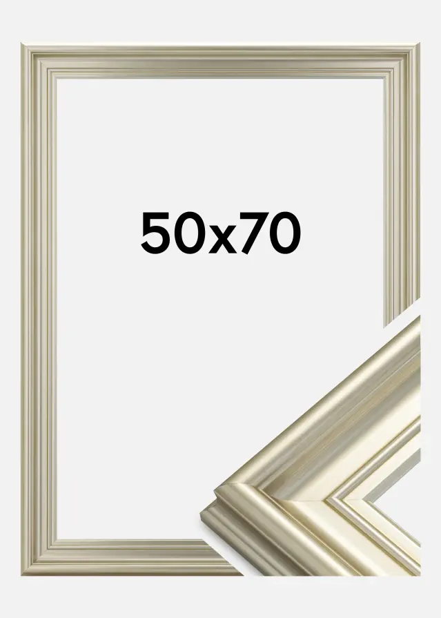 Ramme Mora Premium Sølv 50x70 cm