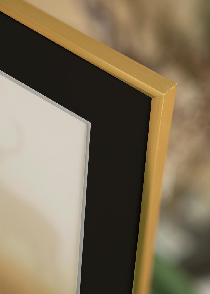 Ramme New Lifestyle Shiny Gold 20x30 cm - Passepartout Sort 15x21 cm (A5)