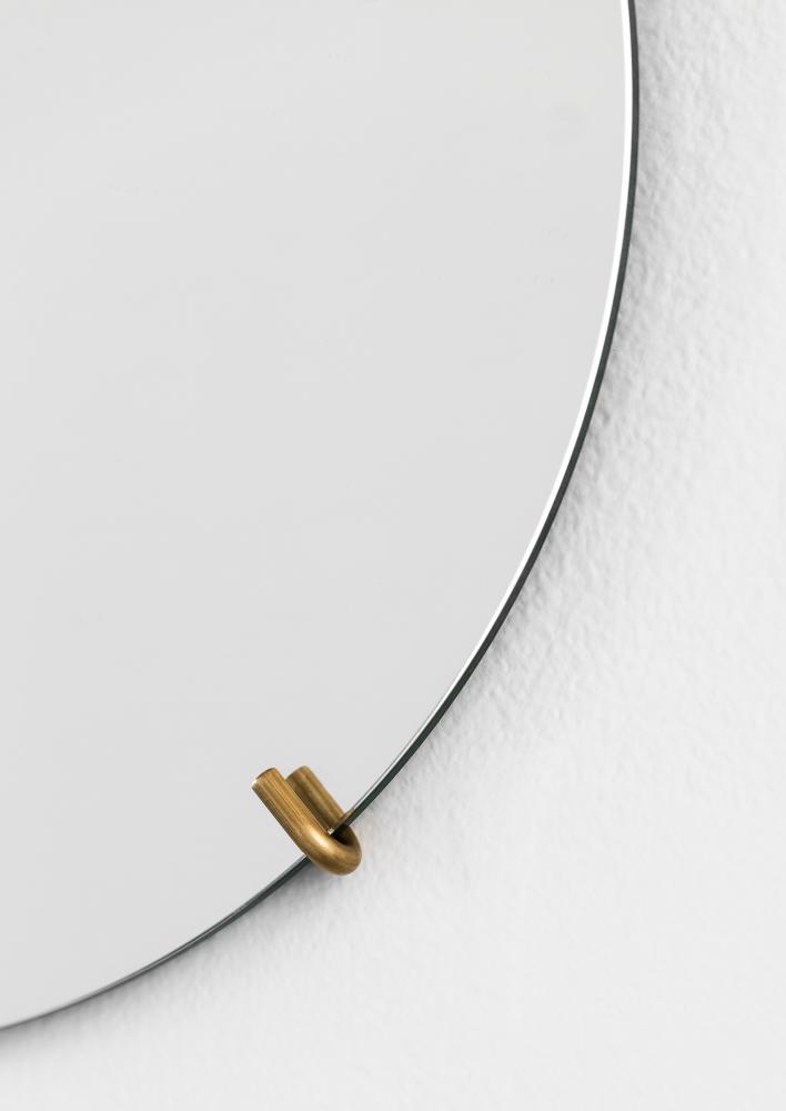 Moebe Wall Mirror Messing 70 cm Ø