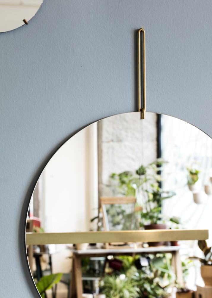 Moebe Wall Mirror Messing 70 cm Ø