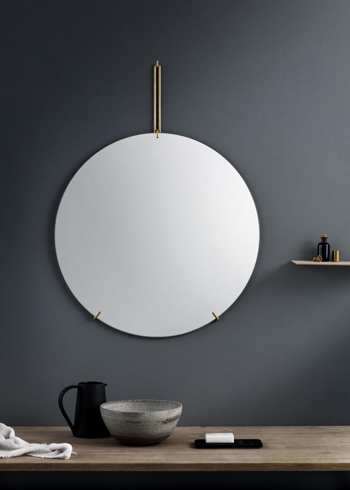 Moebe Wall Mirror Messing 70 cm Ø