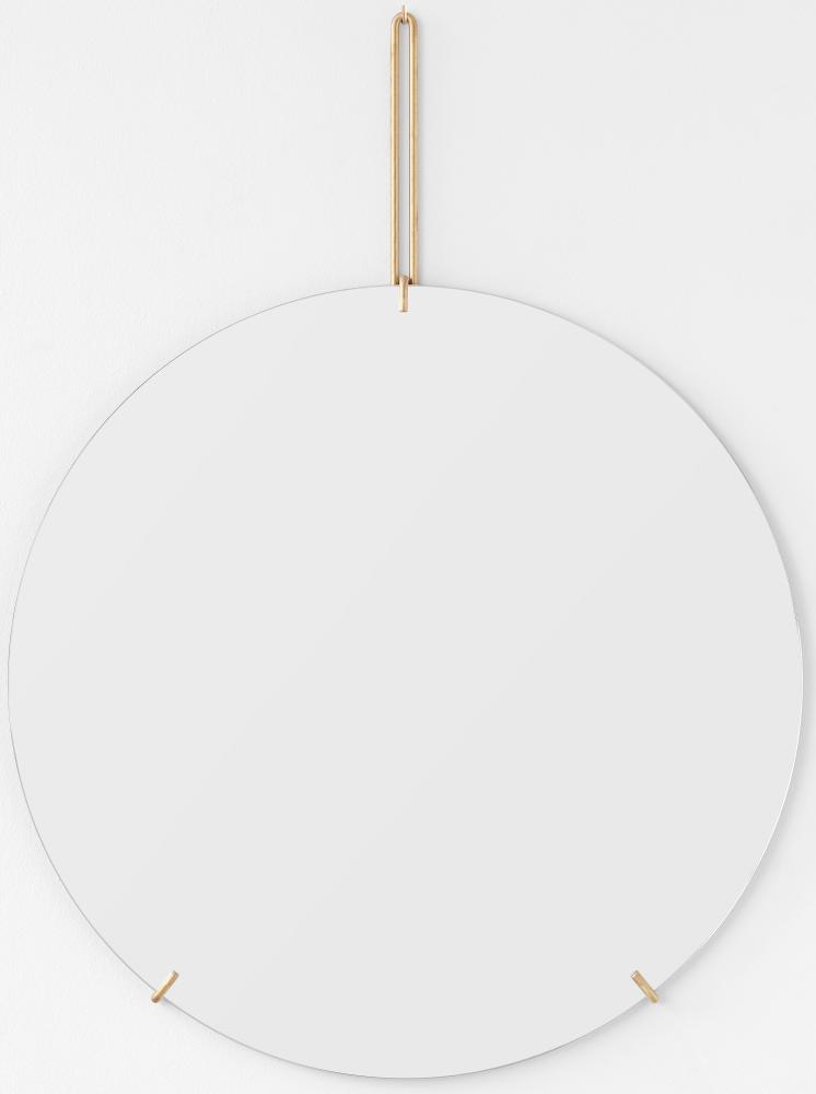 Moebe Wall Mirror Messing 70 cm Ø
