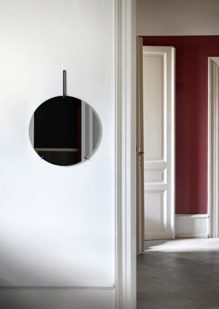 Moebe Wall Mirror Sort 70 cm Ø