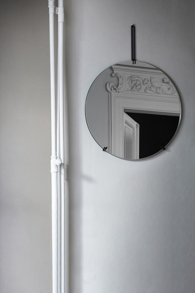 Moebe Wall Mirror Sort 50 cm Ø
