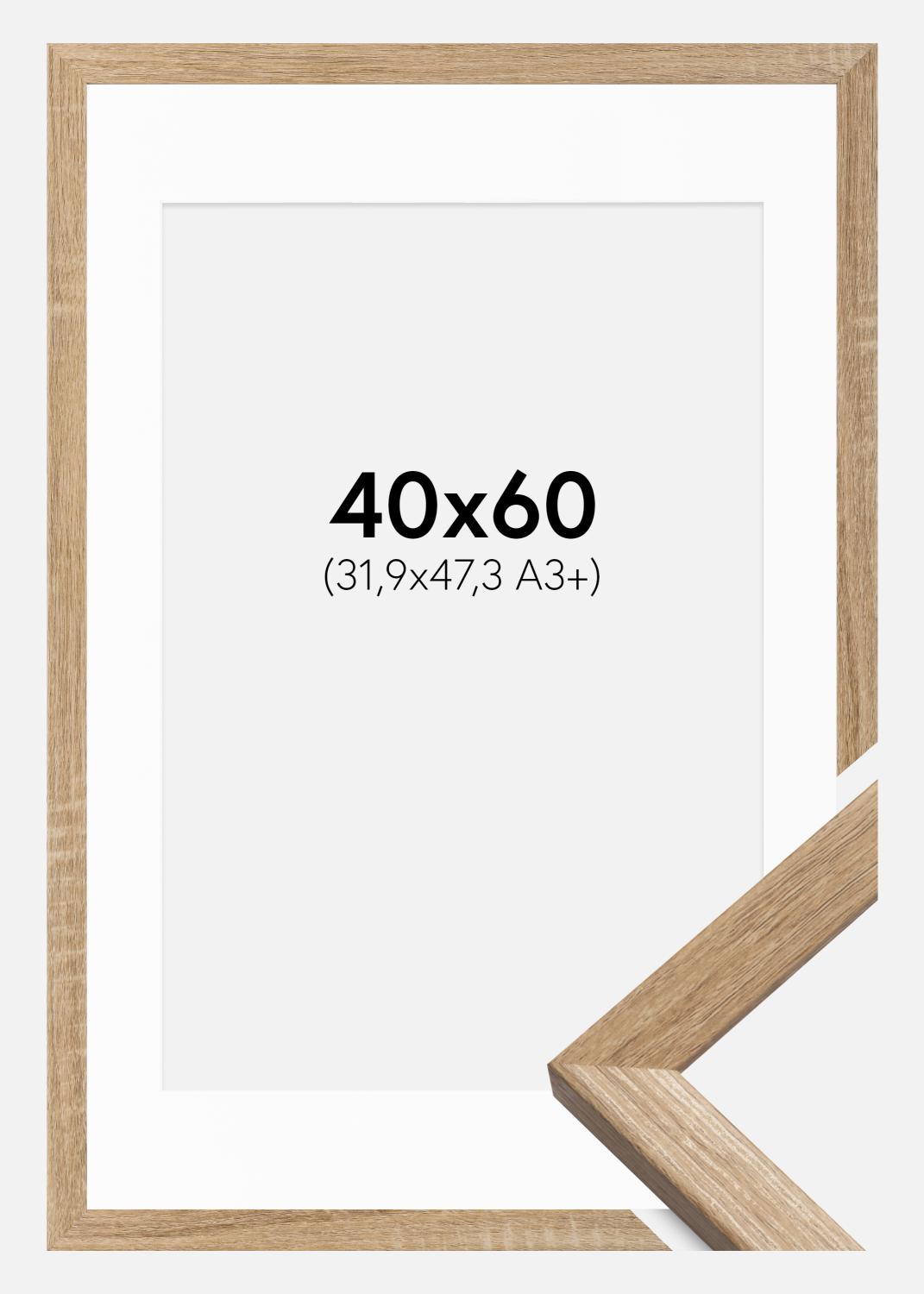 Product Image for Ramme Fiorito Lys Eg 40x60 cm - Passepartout Hvid 32,9x48,3 cm (A3+)