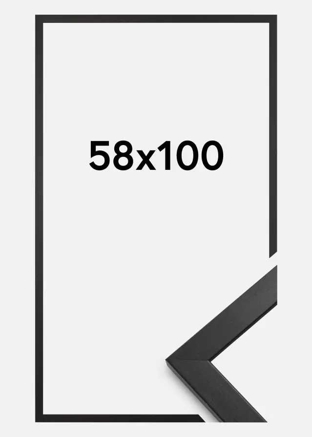 Ramme Stilren Sort 58x100 cm