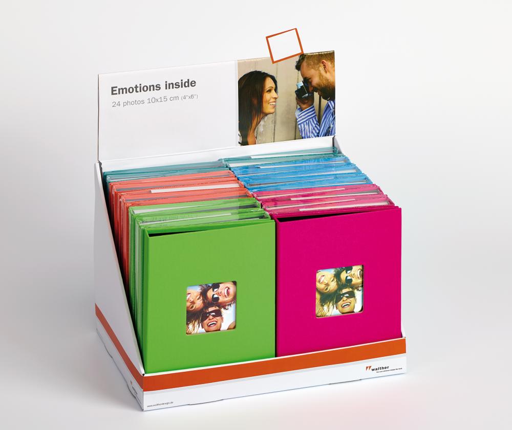 Fun Minialbum 5 farver - 24 Billeder i 10x15 cm - 24-pak