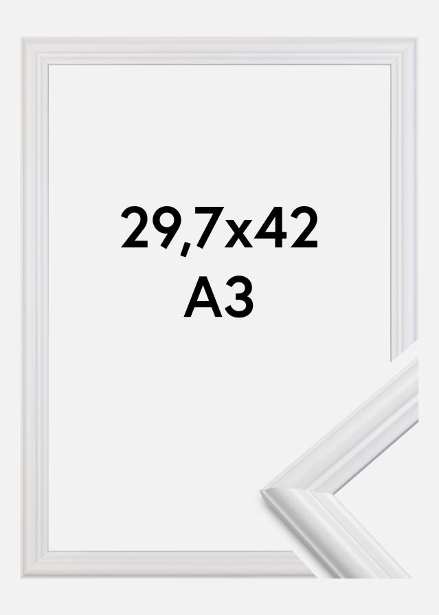 Ramme Siljan Akrylglas Hvid 29,7x42 cm (A3)